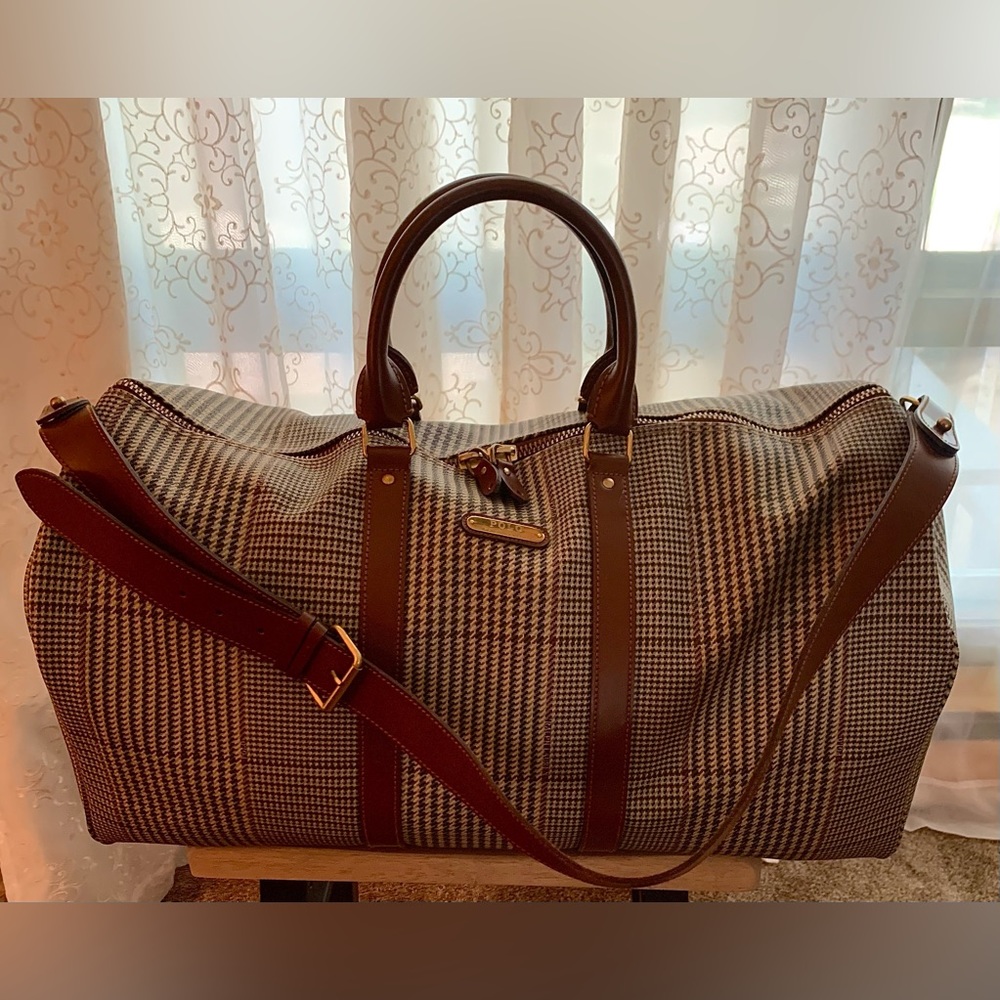 Vintage POLO Ralph Lauren Leather Travel Bag